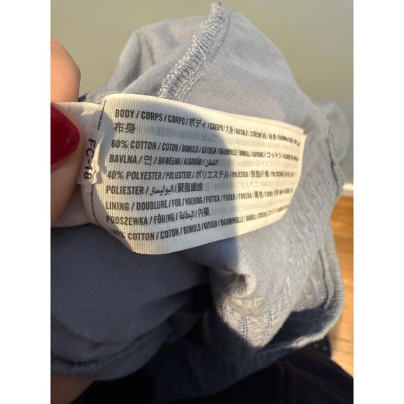 Abercrombie & Fitch Puff Sleeve Smocked Crop Top Blue Size M - Picture 4 of 5